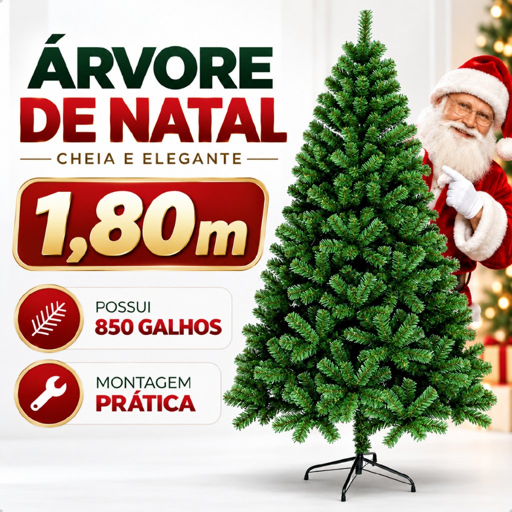 Árvore de Natal Pinheiro Canadense 1,50m